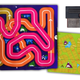 Wipeout screen overlay, game board, and “cartridge” (the cart contained no actual data, was just jumpers to configure the system’s parameters for the game)